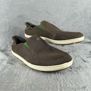 Olukai Nohea Mesh Slip-On Loafer‎ Mens 12 Taupe Casual Shoes Outdoor Gorpcore